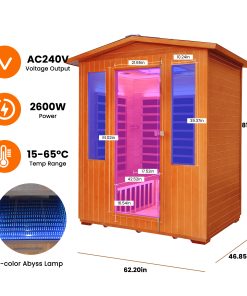 3-4 Person Outdoor Sauna Room