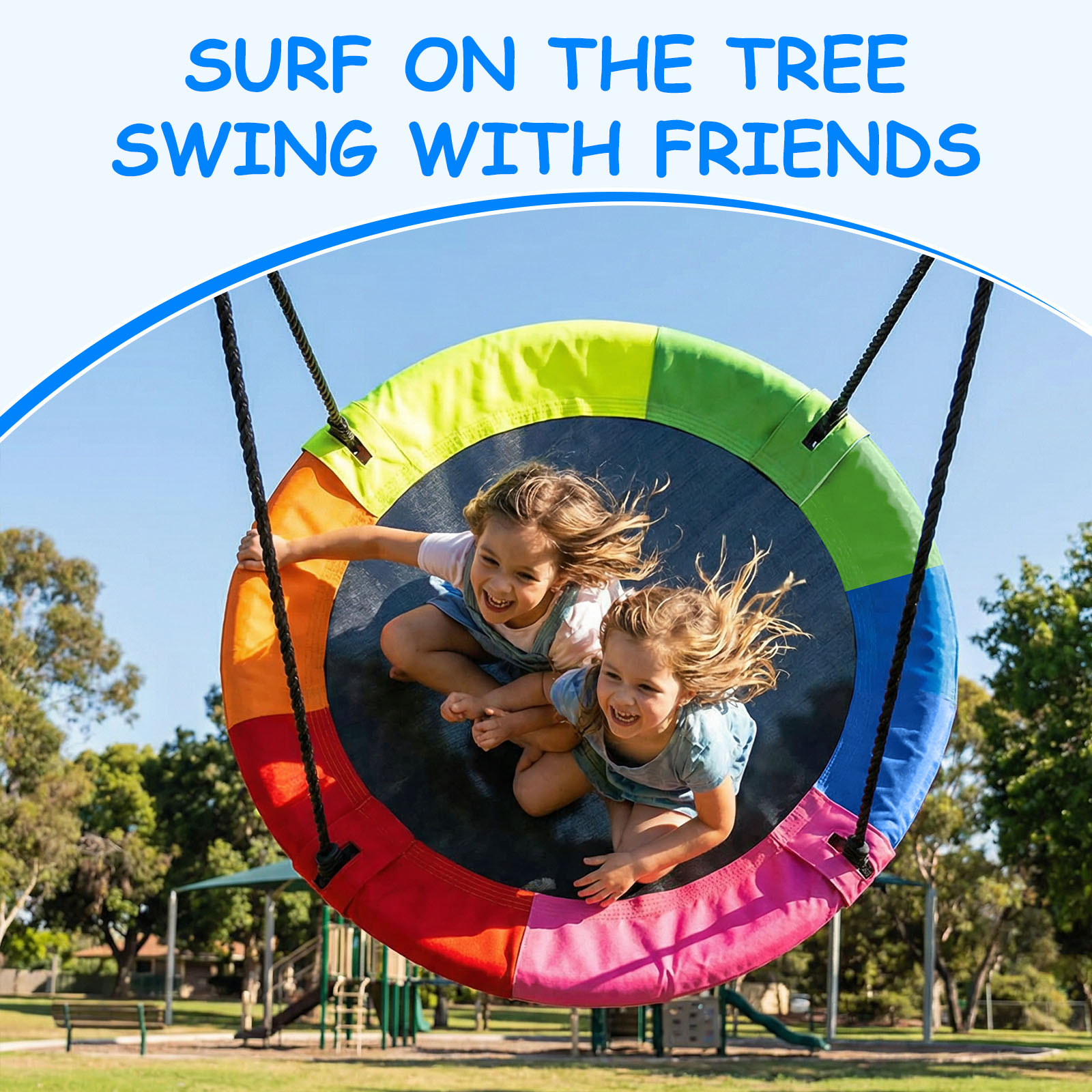 40" Saucer Swing, Rainbow
