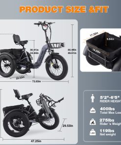 ZUKKA Electric Tricycle For Adults