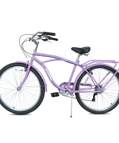 E-CARPAT A26265B 26 Inch 7-Speed Beach Cruiser Bike