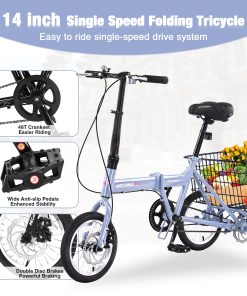 ZUKKA Folding Tricycle For Adults