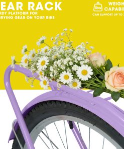 E-CARPAT A26265B 26 Inch 7-Speed Beach Cruiser Bike