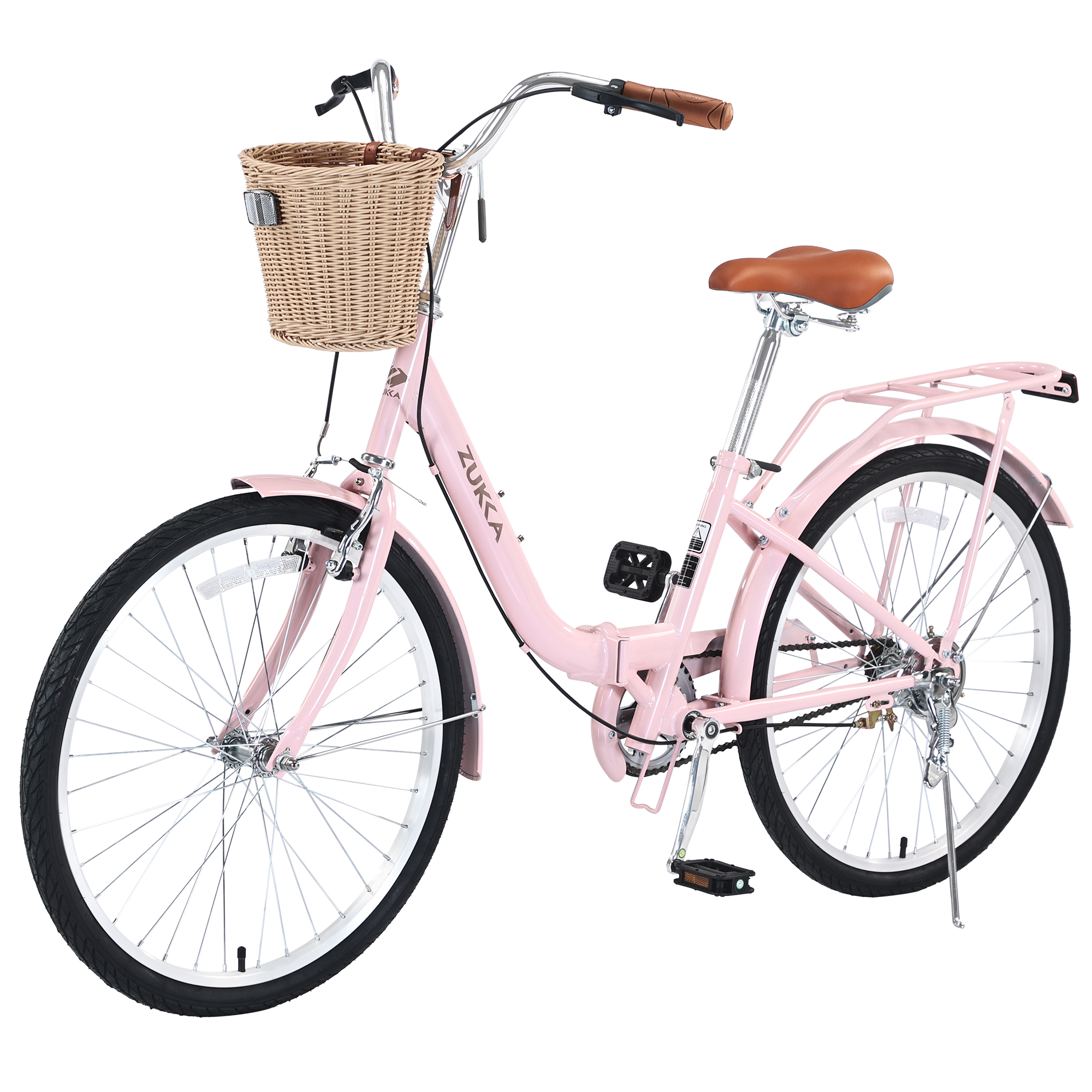 ZUKKA Single Speed Folding Lady Bike