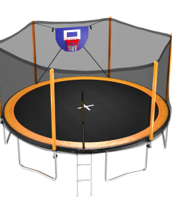14FT Trampoline with Basketball Hoop