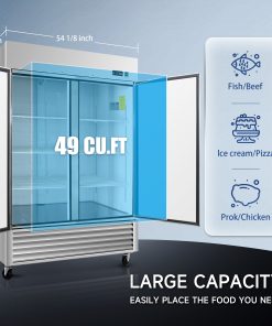 54" Commercial Freezer 49 Cu.ft