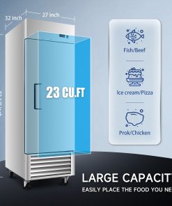 27" Commercial Freezer 23 Cu.ft