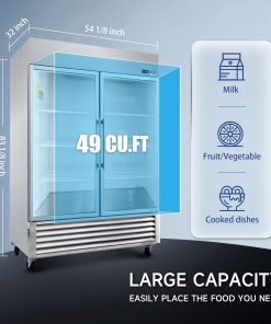 54" Commercial Display Refrigerator