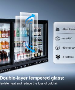 ORIKOOL Commercial 53 Inch Beverage Refrigerators