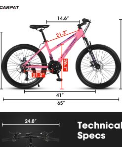 E-CARPAT S26103 26 Inch Mountain Bike