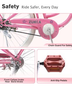 ZUKKA 24 Inch Cruiser Bike For Girls