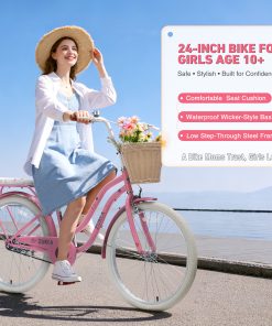 ZUKKA 24 Inch Cruiser Bike For Girls