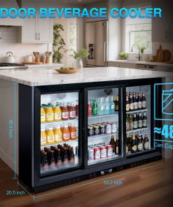 ORIKOOL Commercial 53 Inch Beverage Refrigerators
