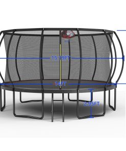 14ft Trampoline Pumpkin