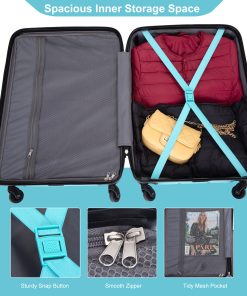 Expandable 3 Piece Luggage Sets