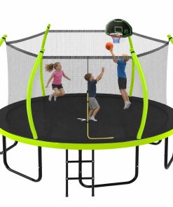 16FT Trampoline with Basketball Hoop