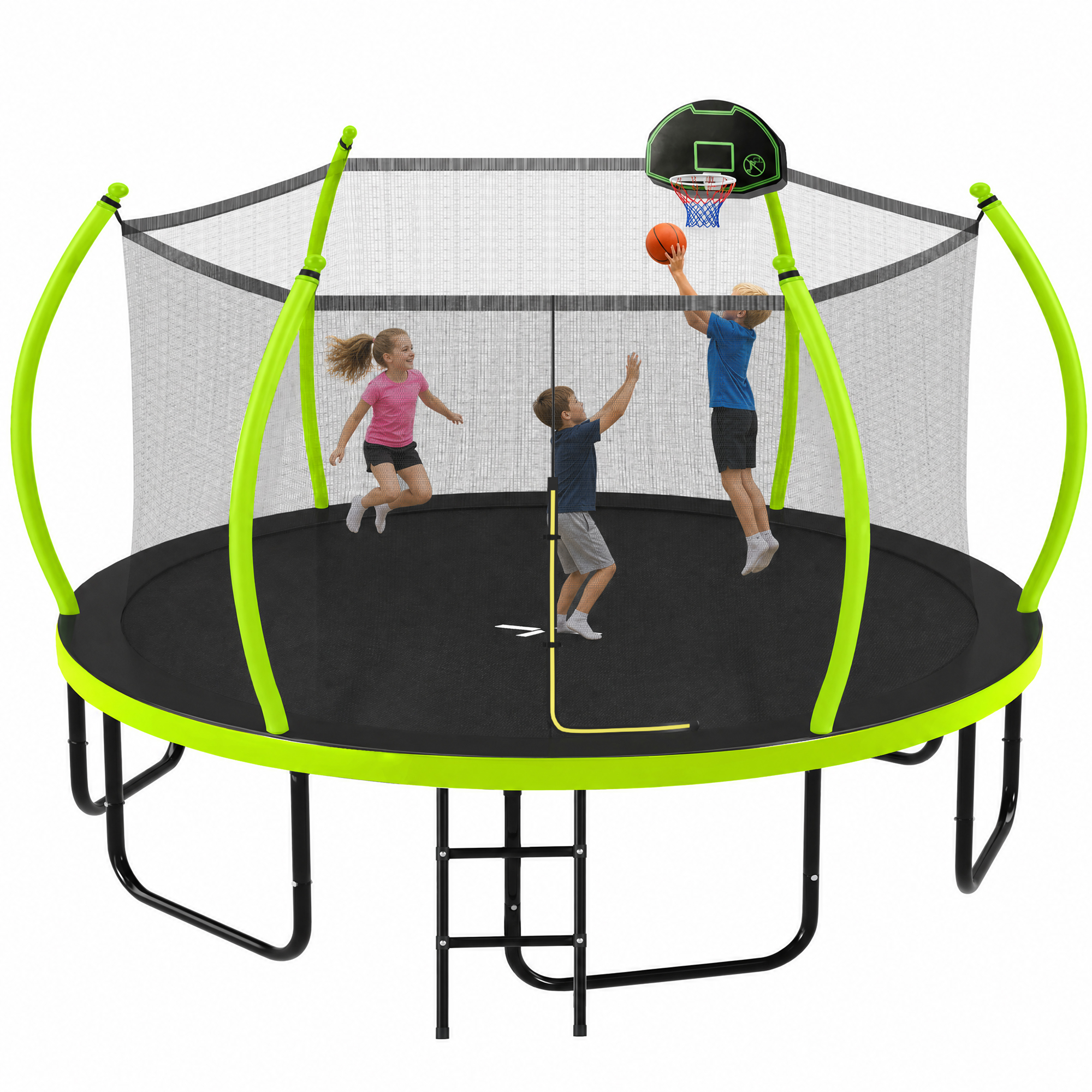 16FT Trampoline with Basketball Hoop