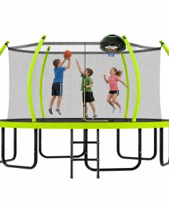 16FT Trampoline with Basketball Hoop