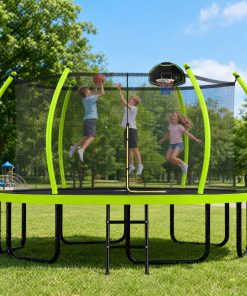16FT Trampoline with Basketball Hoop