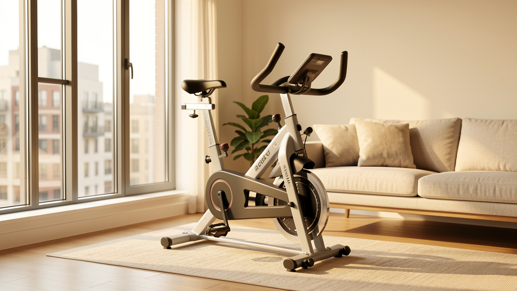 Small exercise bike for apartment living room home fitness
