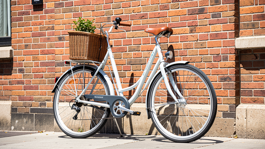 A stylish city bicycle parked on an urban street - city bicycle guide 2026