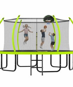 16FT Trampoline with Basketball Hoop