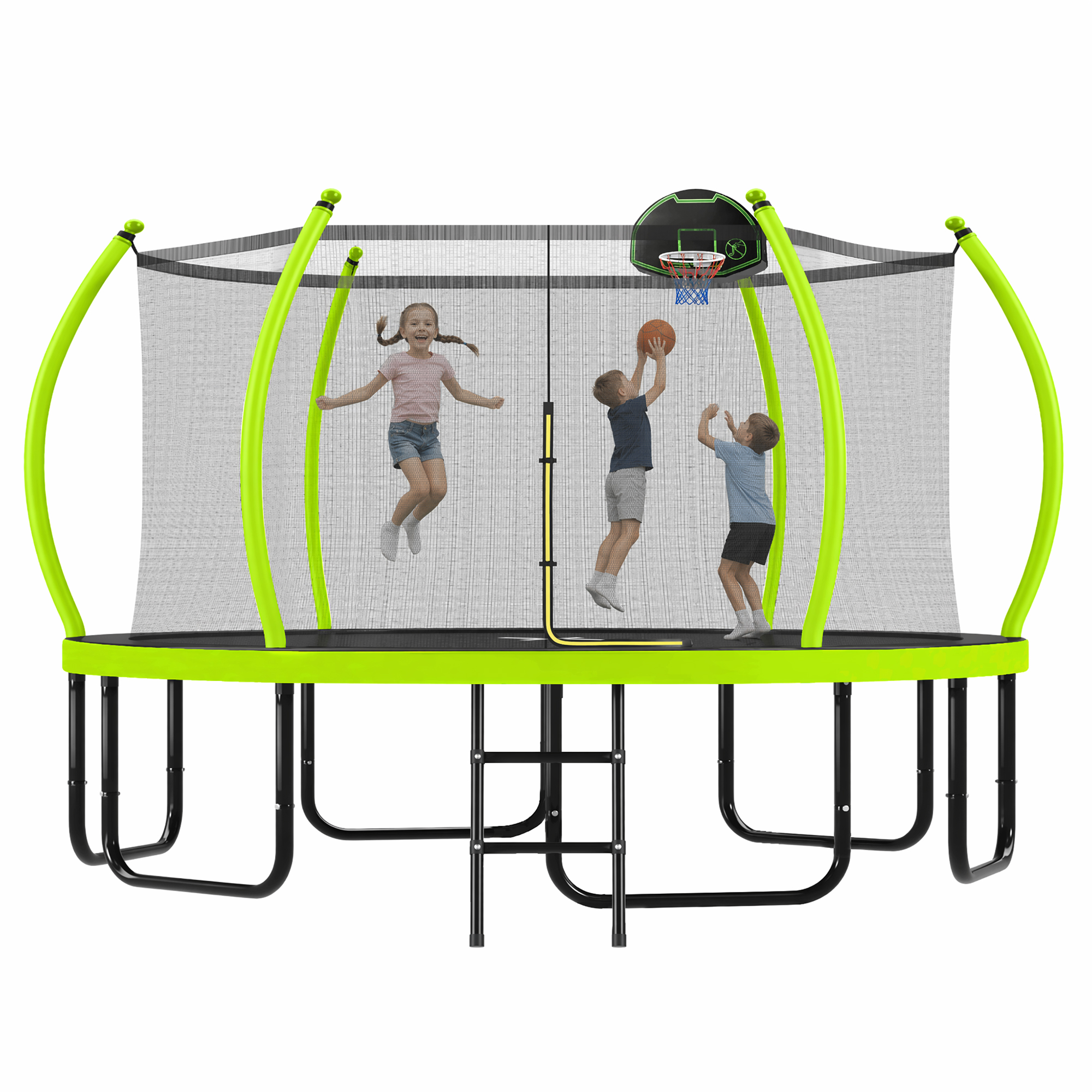16FT Trampoline with Basketball Hoop