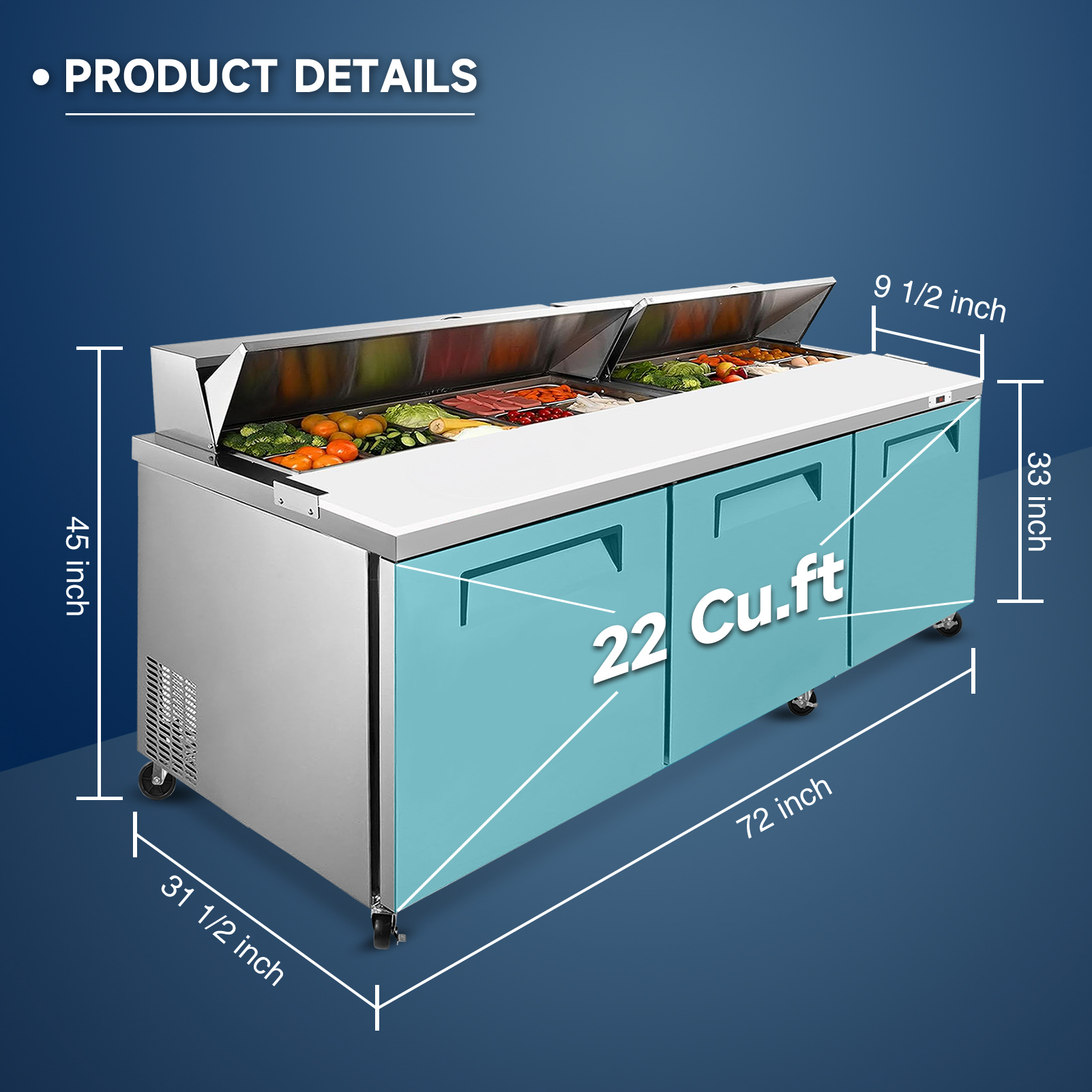 72 In Commercial Refrigerators
