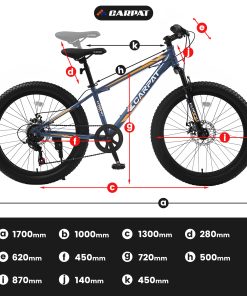 Elecony S24109 24 Inch Fat Tire Bike