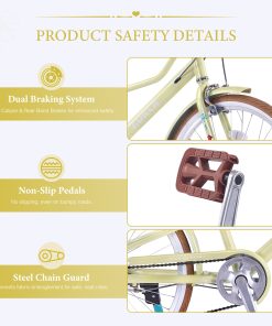 ZUKKA 24 Inch Women's Cruiser Bike