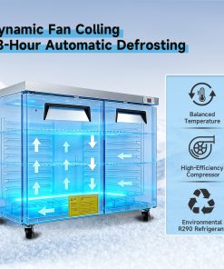 60" Commercial Under Counter Freezer
