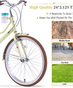 ZUKKA 24 Inch Women's Cruiser Bike