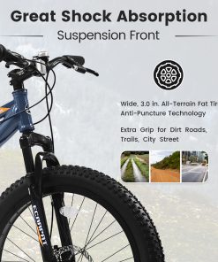 Elecony S24109 24 Inch Fat Tire Bike
