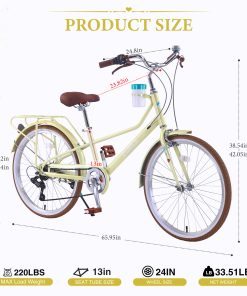 ZUKKA 24 Inch Women's Cruiser Bike