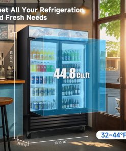 ORIKOOL Glass Door Merchandiser Refrigerator 44.7 Cu.ft
