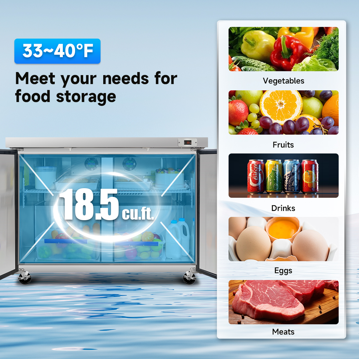 60 In Commercial Refrigerators