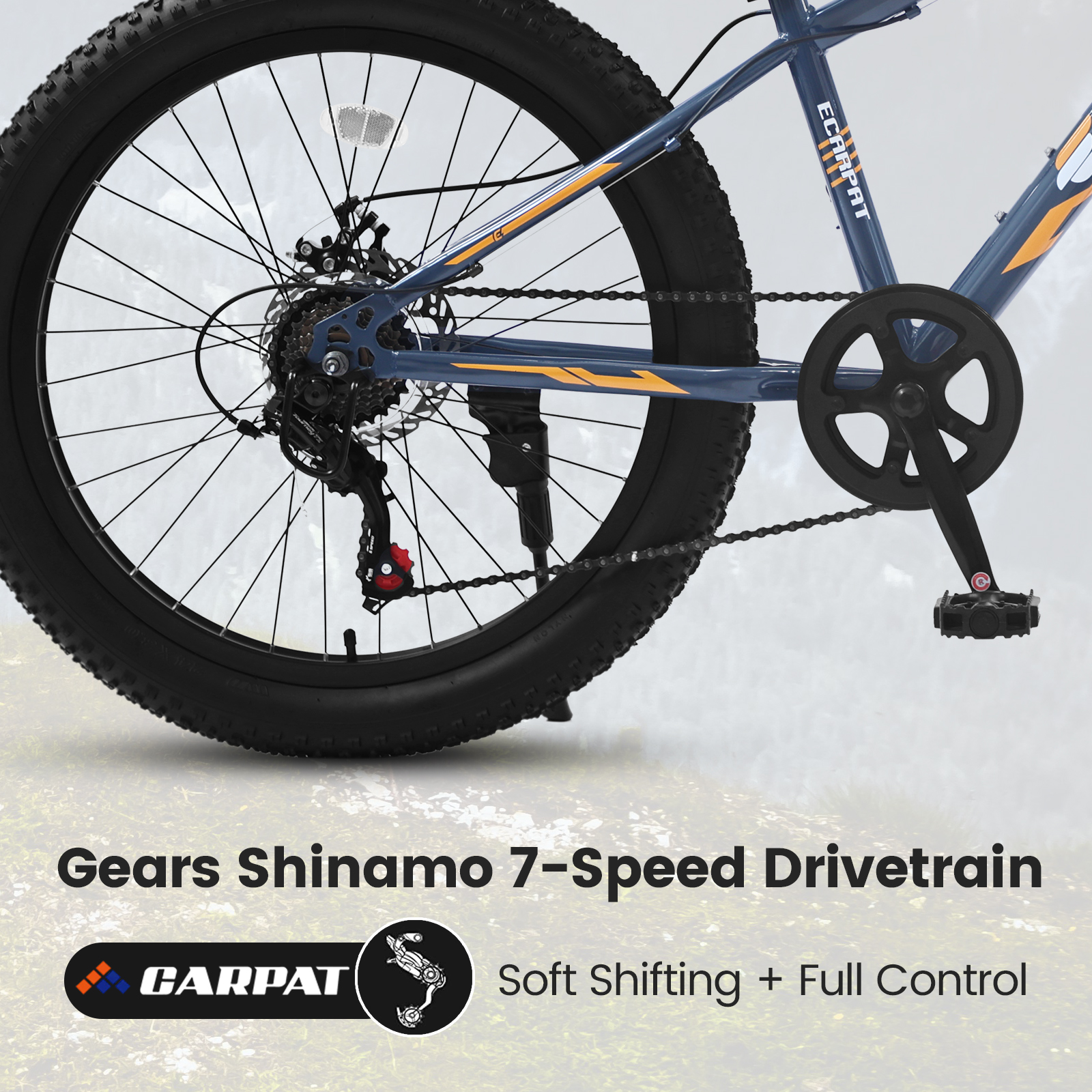 Elecony S24109 24 Inch Fat Tire Bike
