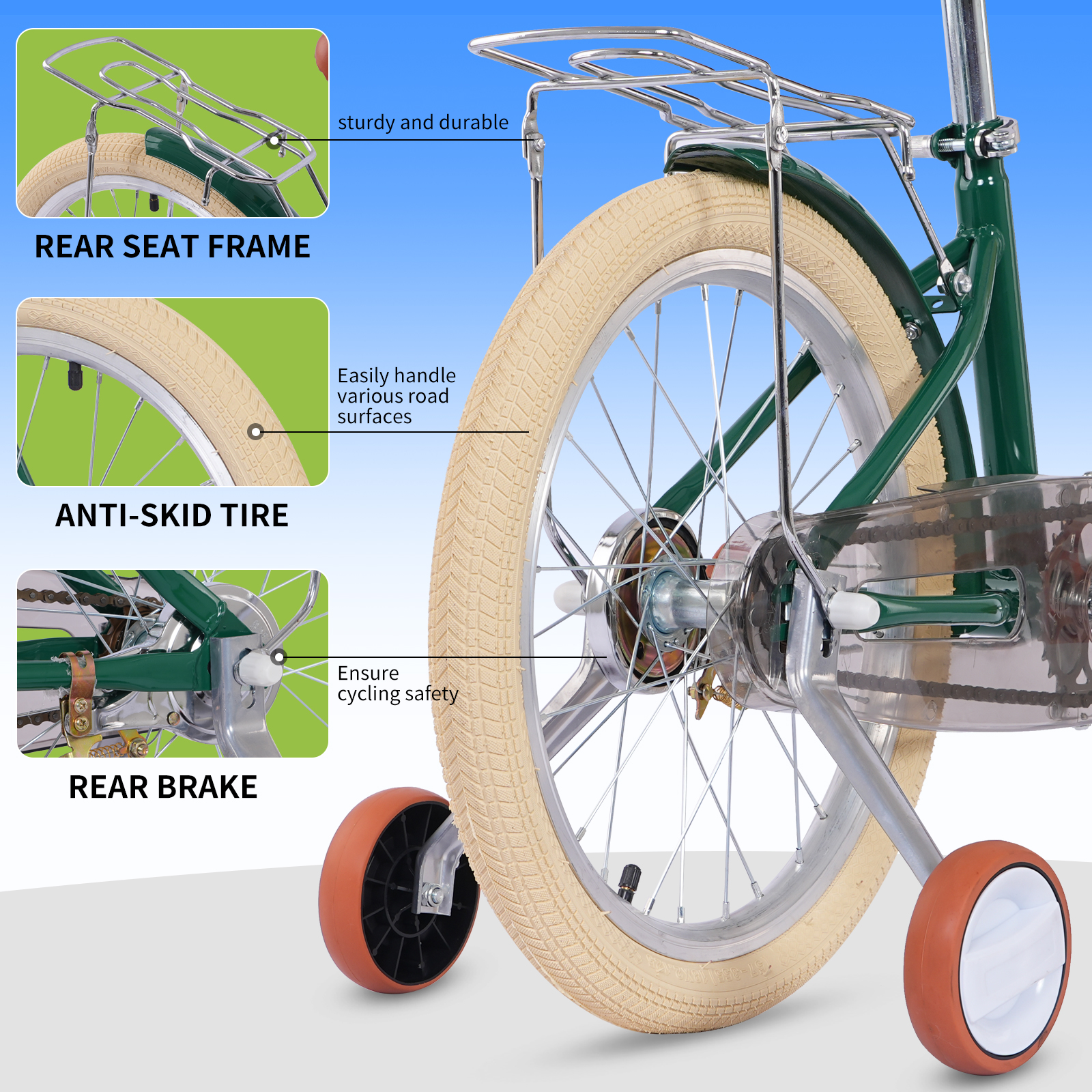 FKZNPJ 18 Inch Girls Bike