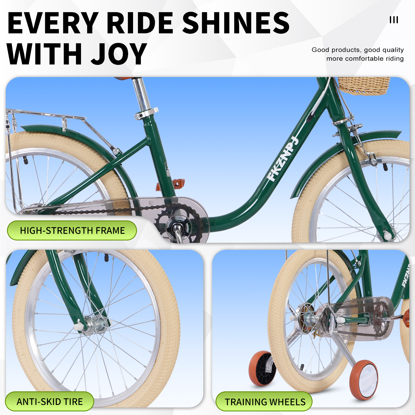 FKZNPJ 18 Inch Girls Bike
