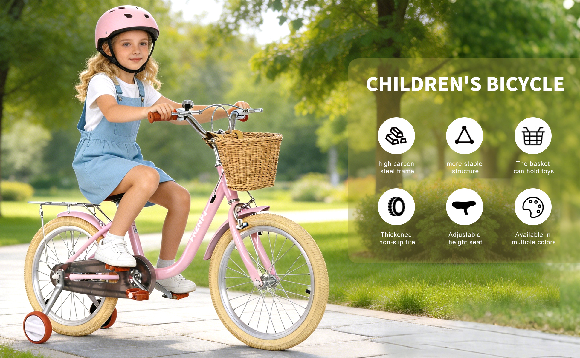 FKZNPJ 18 Inch Girls Bike