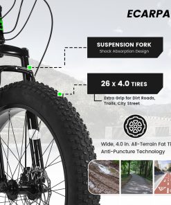 Elecony S26109 26 Inch Fat Tire Bike