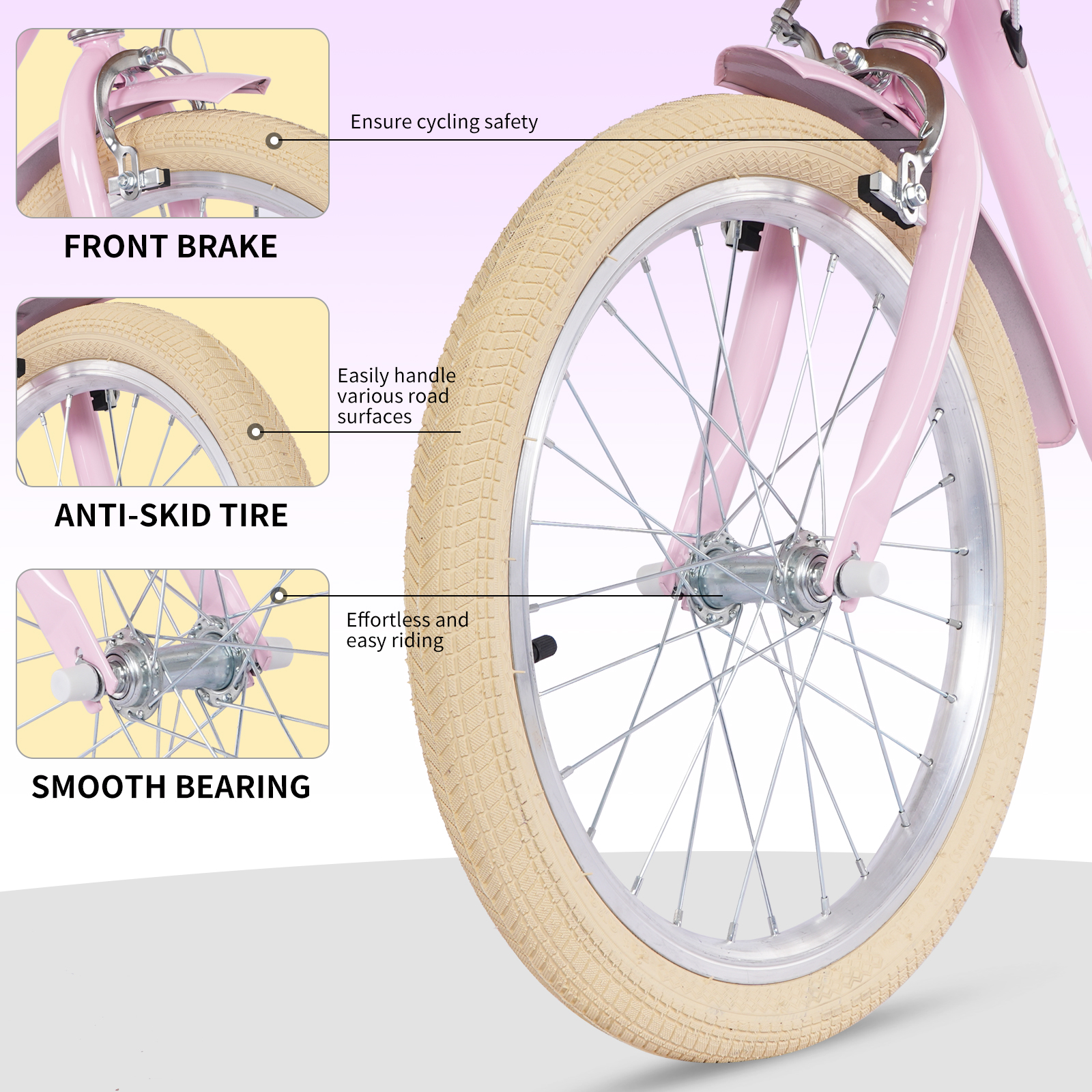 FKZNPJ 18 Inch Girls Bike