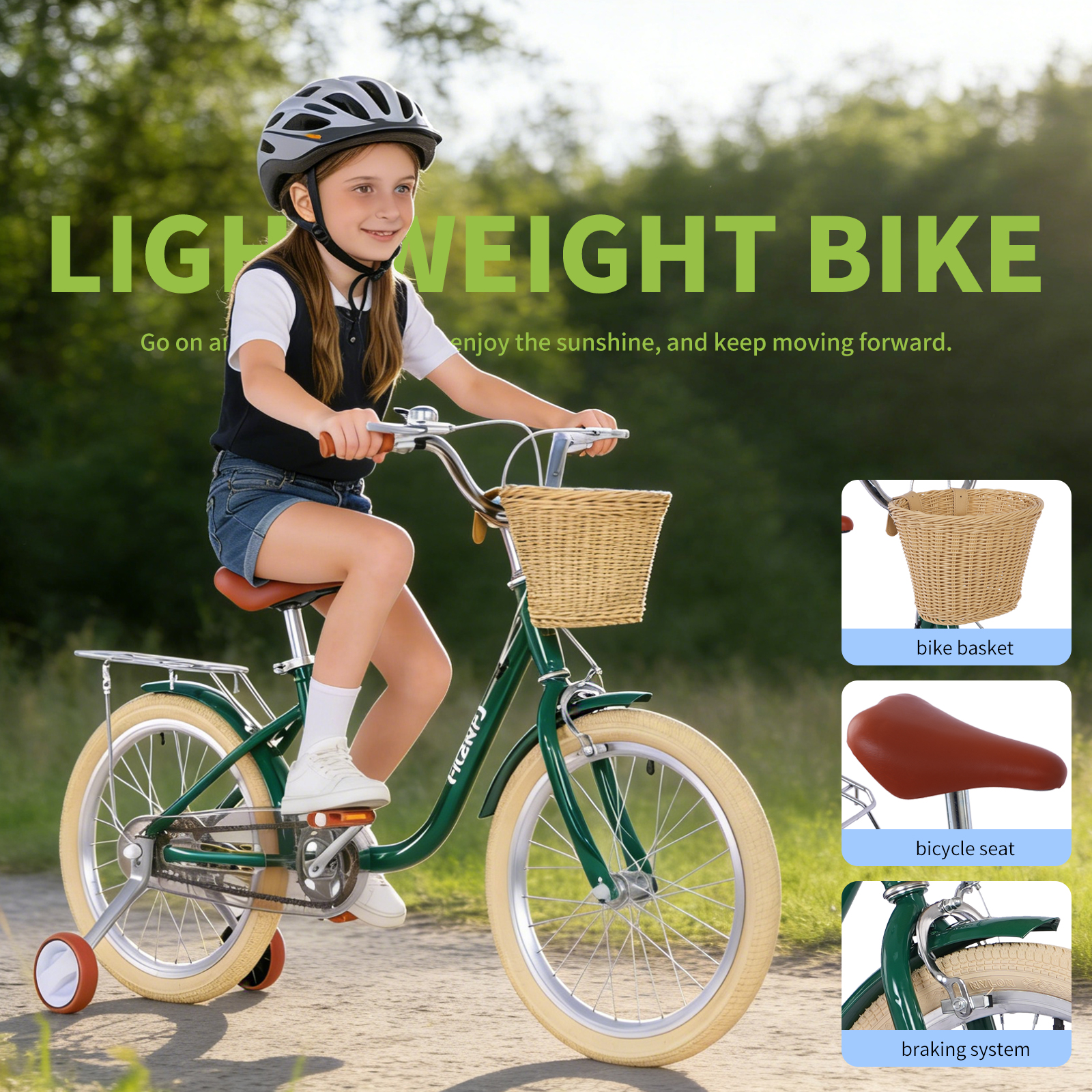 FKZNPJ 18 Inch Girls Bike