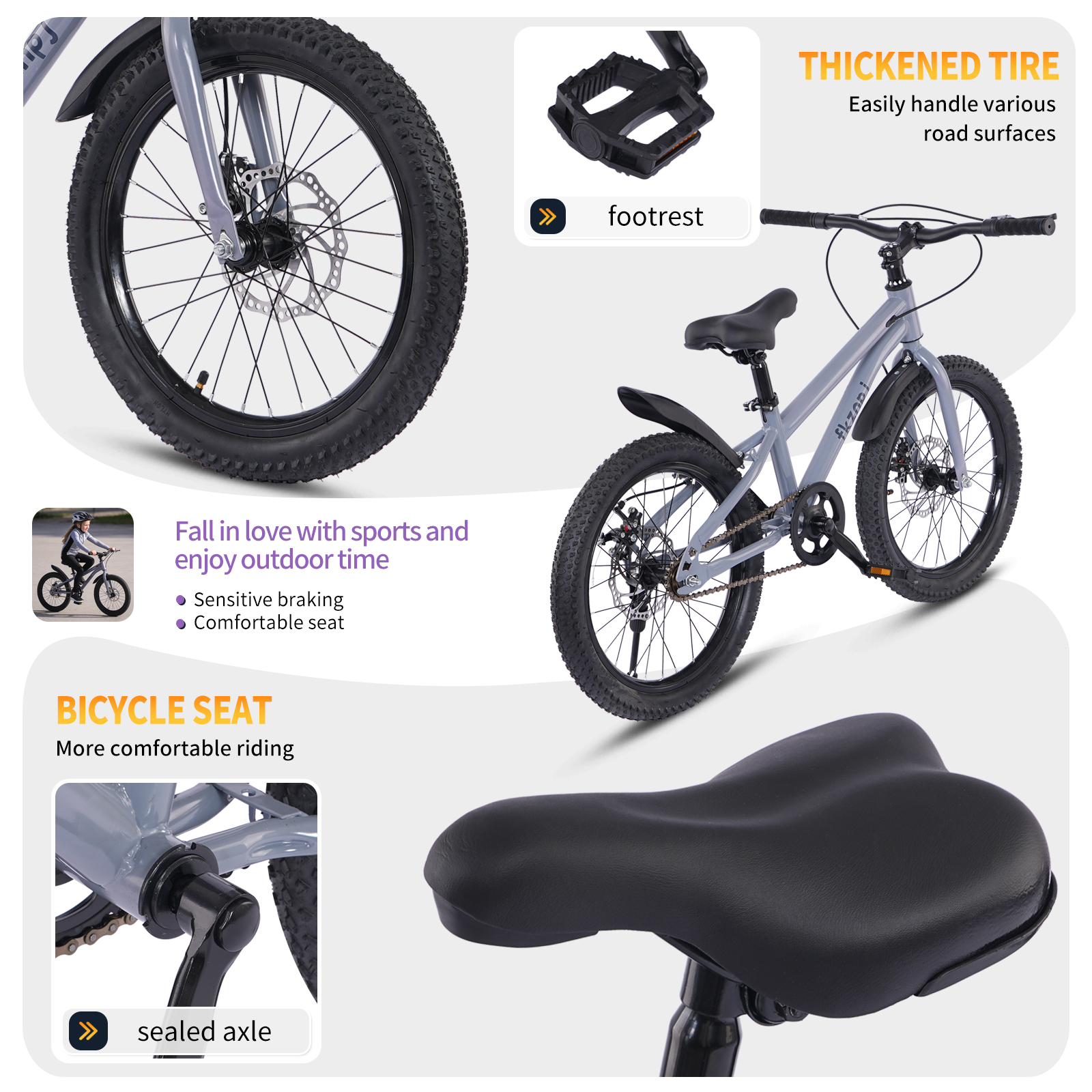 FKZNPJ 18 Inch Kids Bike