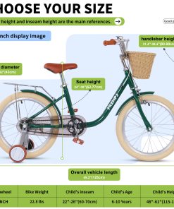 FKZNPJ 18 Inch Girls Bike