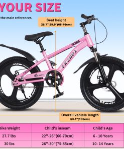 FKZNPJ 20 Inch Single Speed Mountain Bike
