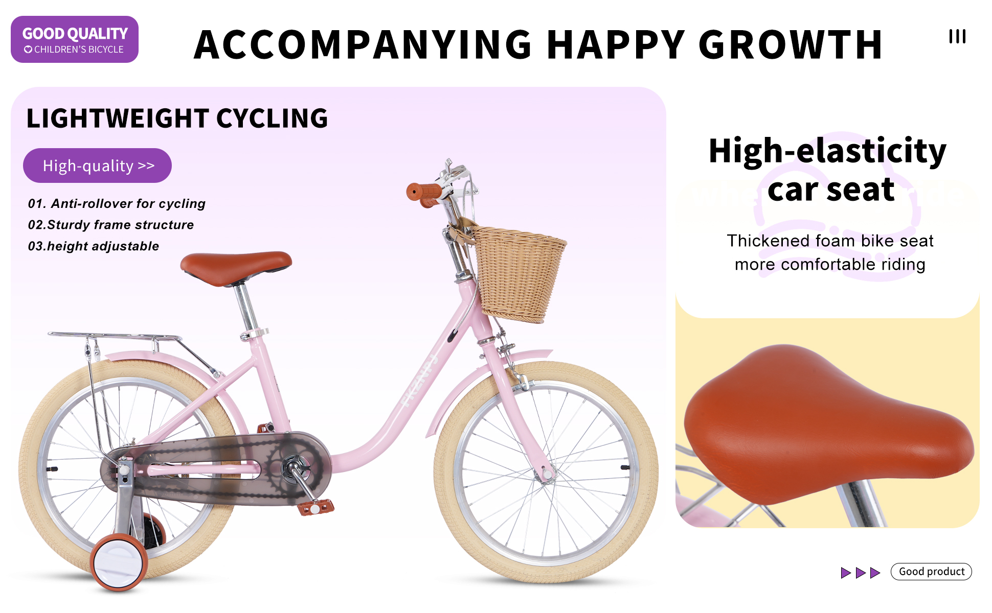 FKZNPJ 18 Inch Girls Bike