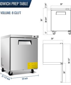 29 IN Commercial Refrigerators