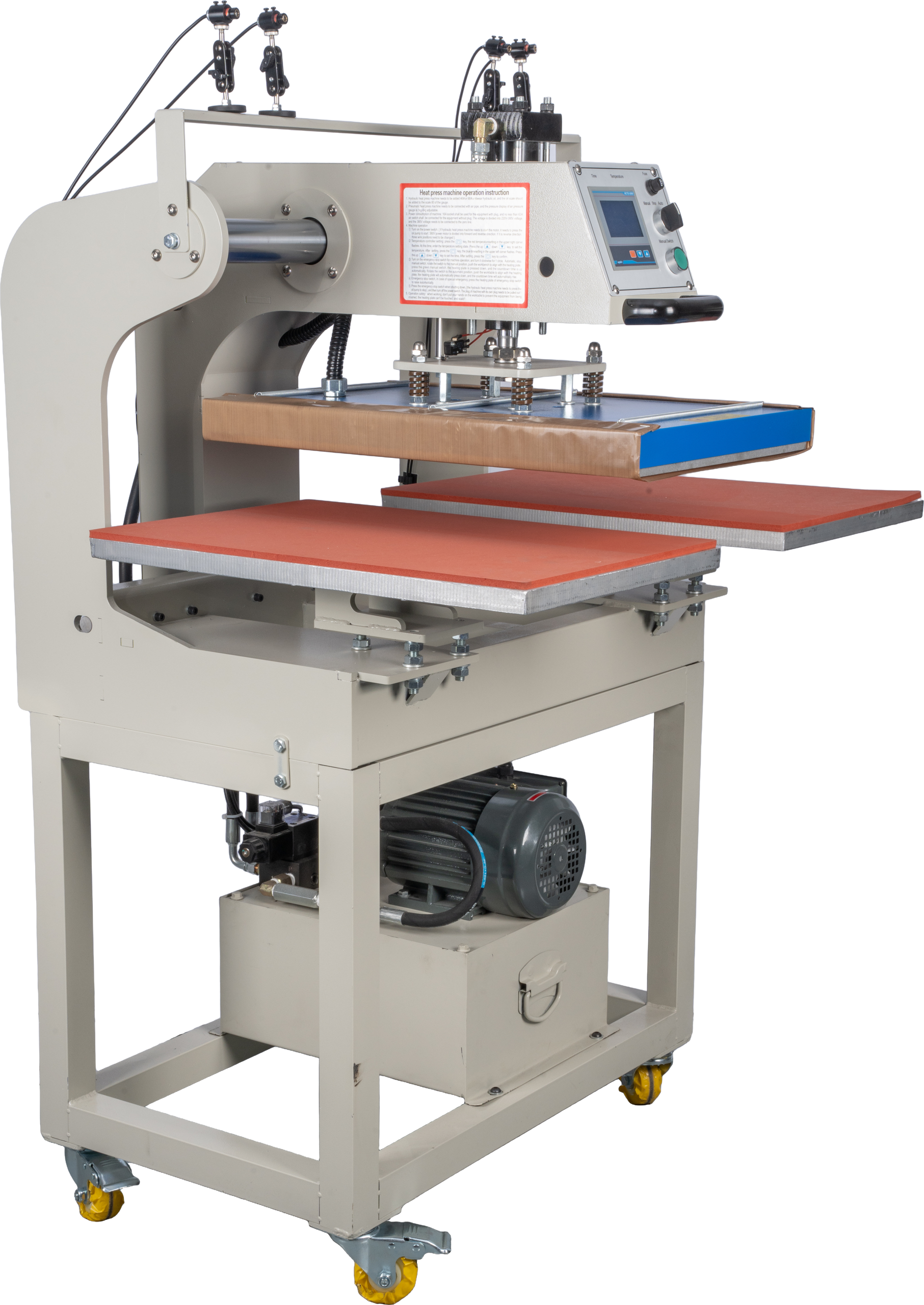 16x24 Inch Hydraulic Head Moving Transfer Press