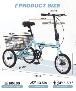 ZUKKA Folding Tricycle For Adults