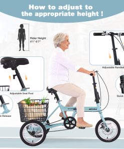 ZUKKA Folding Tricycle For Adults